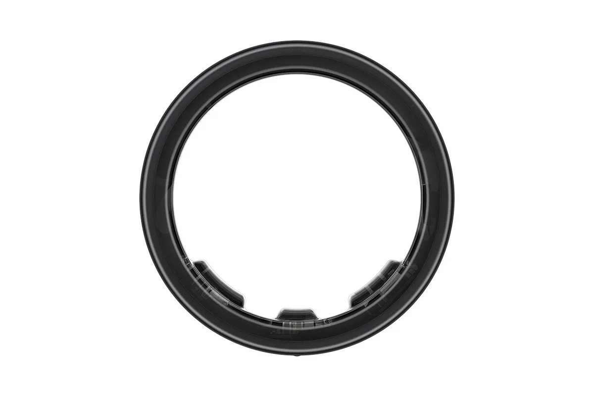 Samsung Galaxy Ring en titane noir vue de dessus